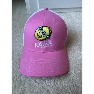 Roseade Lemonade Pink White Mesh SnapBack Cap Lemon Wine Spirit